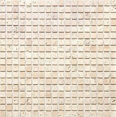 4M090-15T Мозаика травертин Natural I-Тilе состаренная (4мм) (чип 1,5x1,5) 29,8х29,8