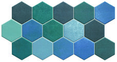 Керамогранит Realonda Hex Aquamarine 26,5x51 (матовая)