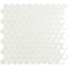 Мозаика Vidrepu  Circle № 6000 BR Белый (на сетке) 30,6х31,4