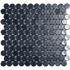 Мозаика Circle № 6005 BR Чёрный (на сетке) 30,6х31,4