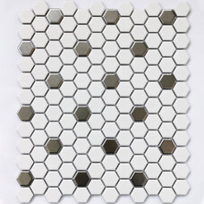 Мозаика керамогранитная Bonaparte Babylon Silver matt (2,3х2,6) 26х30