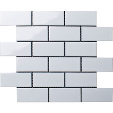 Мозаика керамогранитная Bonaparte Brick White (4,5х9,5) 28,75х29,2