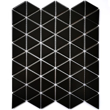 Мозаика керамогранитная Bonaparte Mosaic Reno Black matt  (3,9х4,5) 25,2х29,1