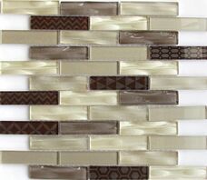 Мозаика Bonaparte Optima Brown (2,3x9,8) 30х30 Мозаика Bonaparte Optima Brown (2,3x9,8) 30х30