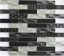 Мозаика Bonaparte Optima Grey (2,3x9,8) 30х30 Мозаика Bonaparte Optima Grey (2,3x9,8) 30х30