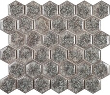 Мозаика Imagine Brilliante Esagono Griggio (5х4,4) 28,5х24,5