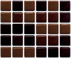 Мозаика стеклянная Irida Caramel CHOCOLATE 12 32,2x32,2