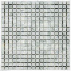 Мозаика Marble Mosaic Carrara Sivec Pol (чип 1,5x1,5) 8 mm 30,5x30,5
