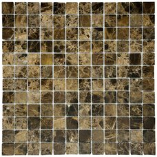 Мозаика Marble Mosaic Emperador Dark Pol (чип 2,3x2,3) 4 mm 30x30