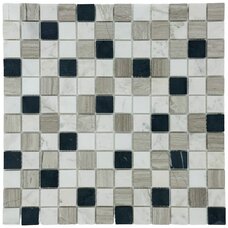 Мозаика Marble Mosaic Mix Stone 4 Mat (чип 2,3x2,3) 4 mm 30x30