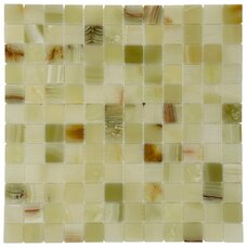 Мозаика Marble Mosaic Onyx Green Pol (чип 2,3x2,3) 4 mm 30x30