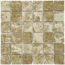 Мозаика Marble Mosaic Emperador Light Pol (чип 4,8x4,8) 7 mm 30,5x30,5