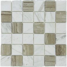 Мозаика Marble Mosaic Mix Stone 2 Mat (чип 4,8x4,8) 7 mm 30,5x30,5