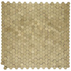 Мозаика Marble Mosaic Aluminium 3D Hexagon Gold Big (чип 1,4x1,4) 4 mm 30x30