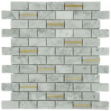 Мозаика Marble Mosaic Carpet Princess Pol (чип 2,3x4,8) 8 mm 27,5x30