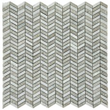 Мозаика Marble Mosaic Carpet Weft Grey Pol (чип 1x2) 8 mm 31x31,7