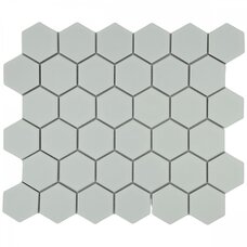 Мозаика Marble Mosaic Ceramic Mosaic Hex Ceramic White (5,1x5,9) 6 mm 28,2x32,5