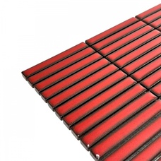 Мозаика Marble Mosaic Ceramic Mosaic Kit-Kat Fire Pol (чип 1,2x9,2) 8 mm 28,2x29,4