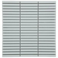 Мозаика Marble Mosaic Ceramic Mosaic Kit-Kat White Mat (чип 1,2x9,2) 8 mm 28,2x29,4 