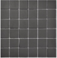 Мозаика Marble Mosaic Ceramic Mosaic Fullbody Black Mat (чип 4,8x4,8) 6 mm 30,6x30,6