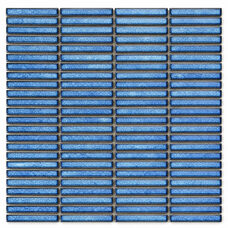 Мозаика Marble Mosaic Ceramic Mosaic Kit-Kat Ocean Pol (чип 1,2x9,2) 8 mm 28,2x29,4