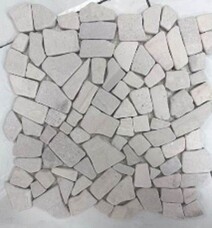 Мозаика Marble Mosaic Flat Stone Cream Mat 30x30
