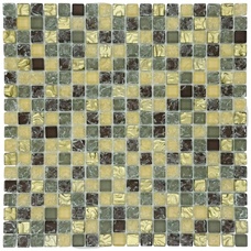 Мозаика Marble Mosaic Glass Mosaic Amazing (чип 1,5x1,5) 6 mm 30x30
