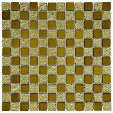 Мозаика Marble Mosaic Glass Mosaic Chic Gold (чип 2,3x2,3) 5 mm 30x30