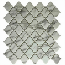 Мозаика Marble Mosaic Glass Mosaic Lantern Carrara (5,1x5,3) 28x31