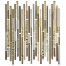 Мозаика Marble Mosaic Glass Mosaic Stripes Royal 8 mm 30x34