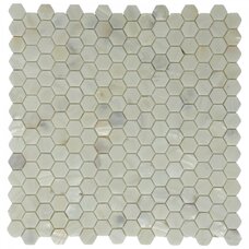 Мозаика Marble Mosaic Shell Hexagon White Shell (чип 2x2) 2 mm 30,5x30,5