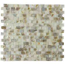 Мозаика Marble Mosaic Shell Painted Shell Brick (чип 1,5x2,5) 2 mm 29,5x31,5