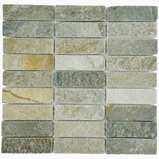 Мозаика Marble Mosaic Slate Cultura (30x98) 8 mm 30x30