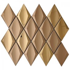 Мозаика Marble Mosaic Stainless Steel Jewel Rose (чип 7,3x12,2) 8 mm 25x30,5