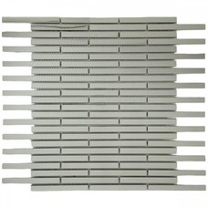 Мозаика Marble Mosaic Stainless Steel Stripes Metal (чип 1x9,8) 5 mm 30x34