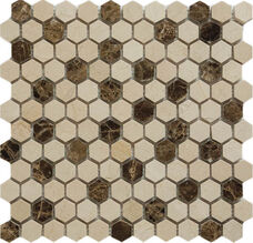 Мозаика глянцевая Muare QS-Hex027-25P/10 30,5х30,5