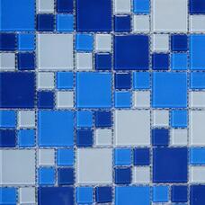 Мозаика NSmosaic Crystal S-460 стекло (2,3х2,3; 4,8х4,8) 30х30