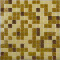 Мозаика NSmosaic Econom MIX3 стекло коричневый (сетка) (2х2) 32,7х32,7