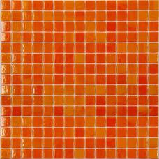 Мозаика NSmosaic Econom AA01 стекло оранжевый (сетка) (2х2) 32,7х32,7
