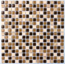 Мозаика NSmosaic Exclusive S-850 стекло камень (1,5х1,5) 30,5х30,5