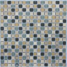 Мозаика NSmosaic Exclusive S-851 стекло камень (1,5х1,5) 30,5х30,5