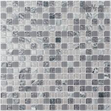 Мозаика NSmosaic Exclusive S-858 стекло камень (1,5х1,5) 30,5х30,5