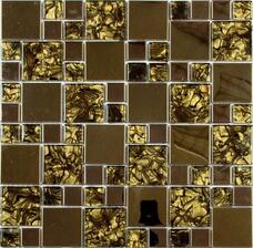 Мозаика NSmosaic Metal MS-612 металл стекло (1,5х4,8) 30х30 