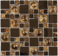Мозаика NSmosaic Metal MS-624 металл стекло (2,3х4,8) 30х30