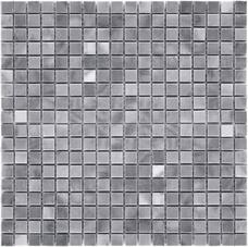7M033-15P Мозаика мраморная Natural Adriatica Bardiglio Nuvolato полированная (7мм) (чип 1,5x1,5) 30,5х30,5
