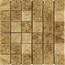 7M072-48P Мозаика оникс Natural Adriatica Onyx Caramel полированная (7мм) (чип 4,8х4,8) 30,5х30,5