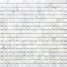 7M088-15P Мозаика мраморная Natural Adriatica Carrara полированная (7мм) (чип 1,5x1,5) 30,5х30,5
