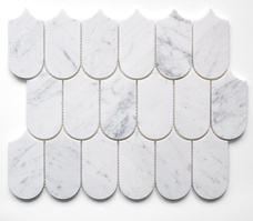 Каменная мозаика Orro Mosaic Stone Atlantida Asti White 31.5x26