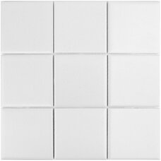 Керамическая мозаика Starmosaic Homework (9,7х9,7) White Matt (MH33900) 6 mm 30х30