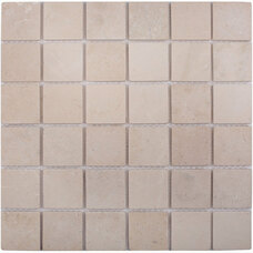 Мозаика мраморная StarMosaic Crema Marfil Matt (JMST073) (4,8х4,8) 30,5X30,5